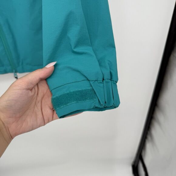 Huf Teal Blue Windbreaker Nylon Mens Jacket Size Small - Picture 4 of 10